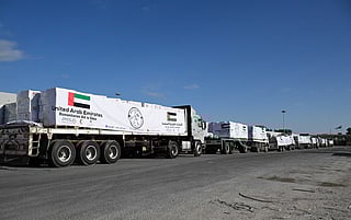 The successive convoys included food, medical, shelter and hygiene parcels.