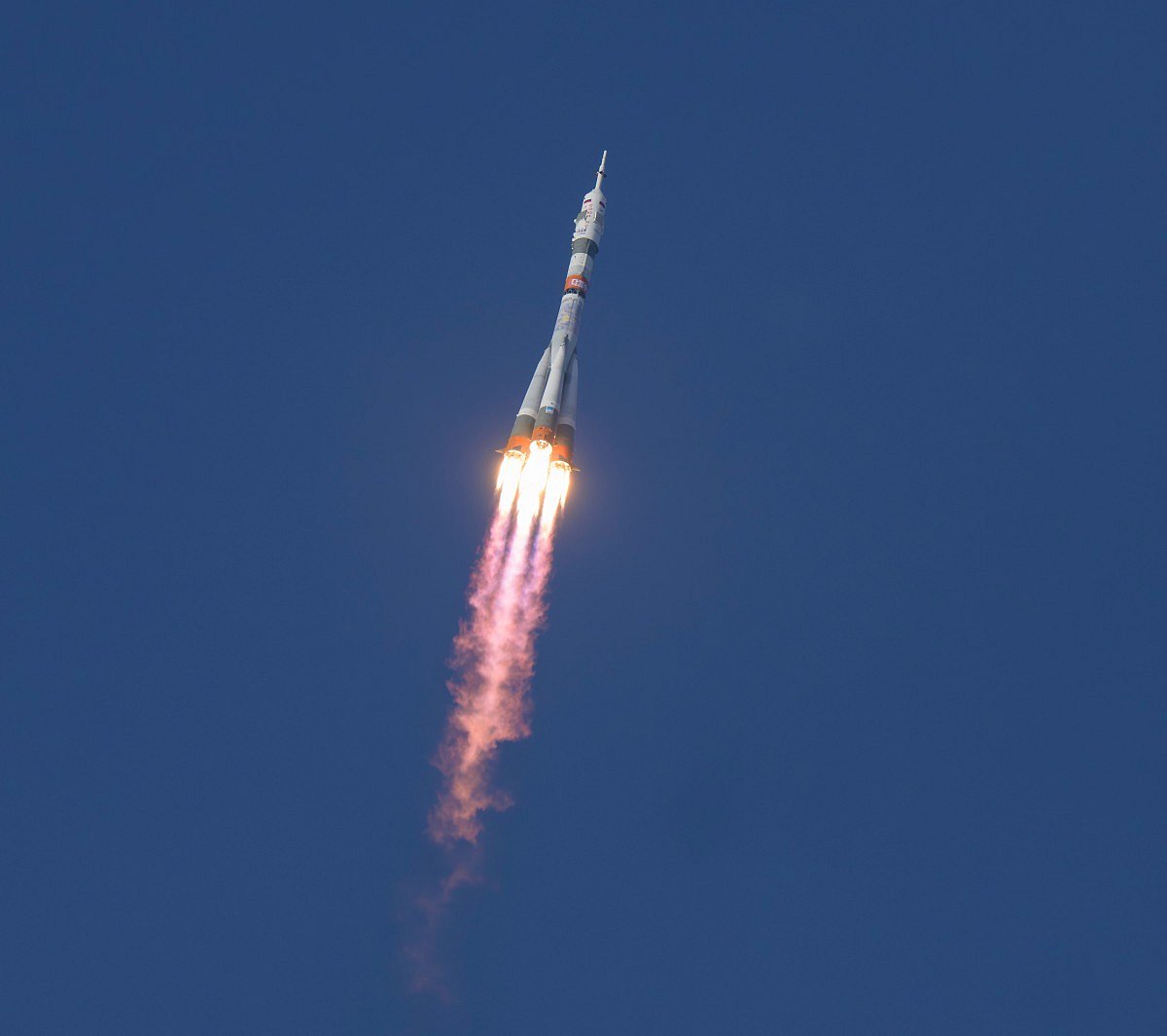 In this handout photograph taken and released by NASA, a Soyuz 2.1a booster rocket with the Soyuz MS-28 spacecraft carrying the Expedition 74 crew of Roscosmos cosmonauts Sergey Kud-Sverchkov and Sergei Mikaev and NASA astronaut Chris Williams, blasts off to the International Space Station (ISS) from the Russian-leased Baikonur cosmodrome in Kazakhstan. File photo taken on November 27, 2025.