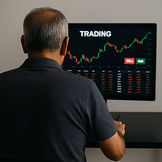 Shah, who runs a low-rent guesthouse for cancer patients in Parel, had inherited a share portfolio decades ago but never actively engaged in trading, largely because he lacked confidence and market knowledge. AI-generated image for illustrative purpose.