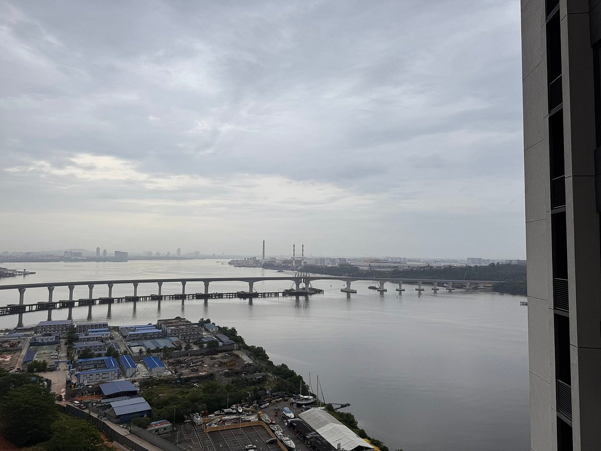 A view of the under-construction Johor Bahru-Singapore Rapid Transit System (RTS) Link.