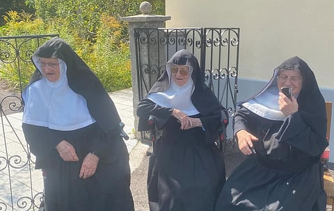 Sisters Bernadette (88), Regina (86), and Rita (82) are the last holdouts at Kloster Goldenstein, a picturesque convent just outside Salzburg, Austria. 