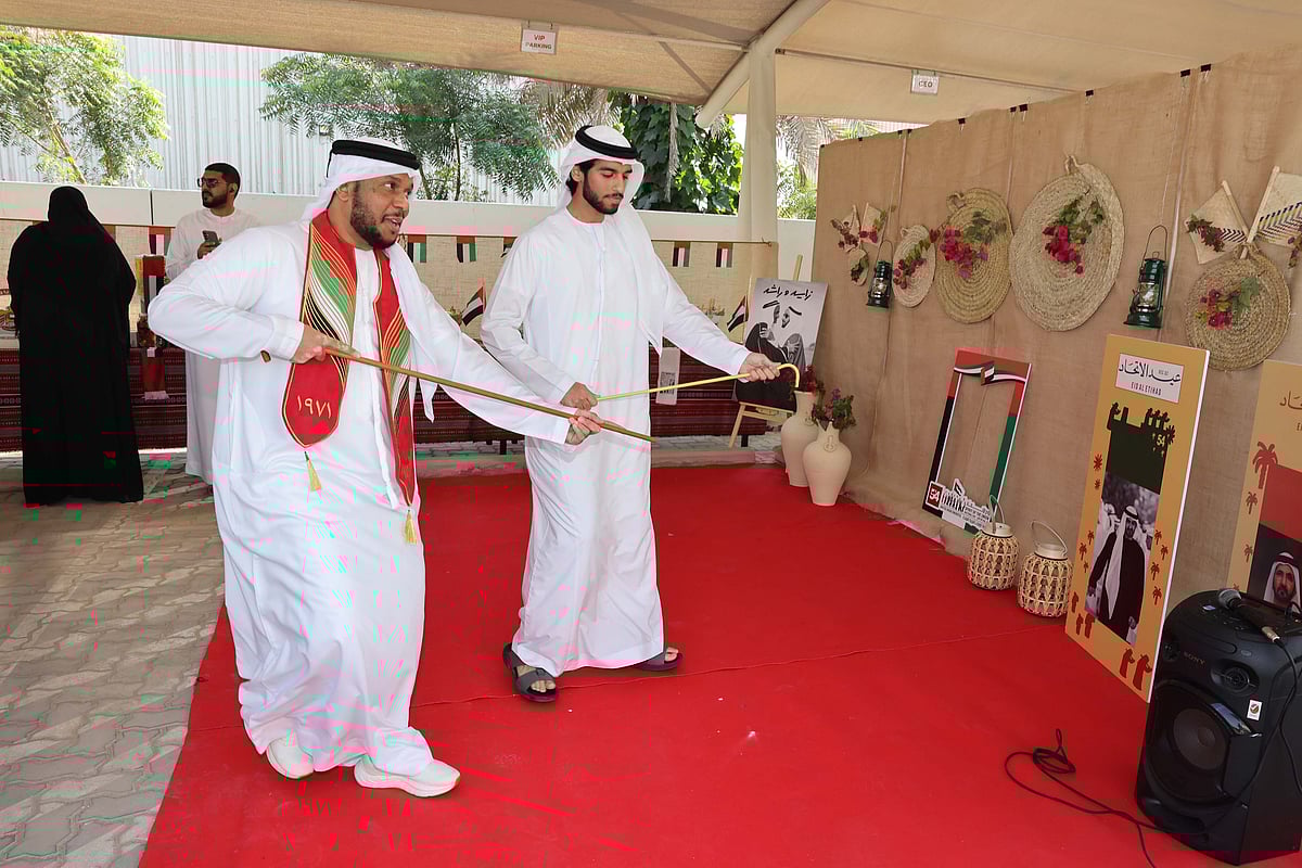 Gulf News staff celebrate  Eid Al Etihad