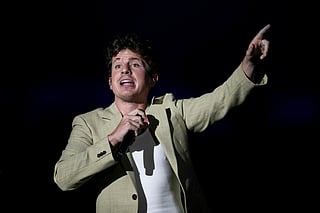 American singer Charlie Puth performs at the Rock in Rio music festival in Rio de Janeiro, Thursday, Sept. 19, 2024. (AP Photo/Bruna Prado, File)