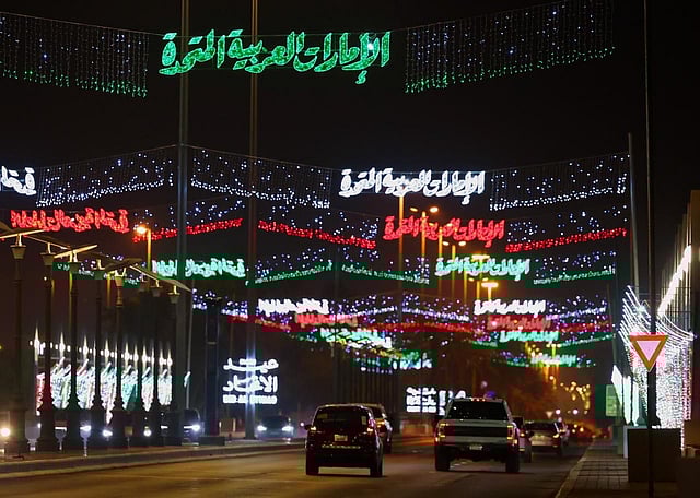 The celebrations reflect the nation’s remarkable achievements, its humanitarian values, and its standing as a model of progress, inspiring residents and visitors alike. Above, Al Ain Municipality has completed its preparations to celebrate the 54th Eid Al Etihad. by implementing and operating decoration works in the streets and squares of the Al Ain region.