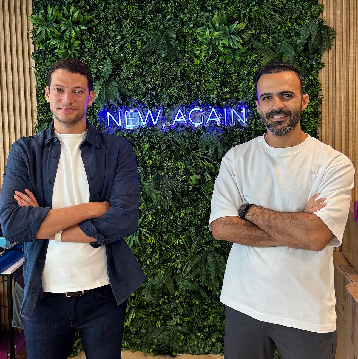 Revibe is a company based in the Middle East, primarily in Dubai, specializing in selling high-quality refurbished and renewed electronics such as smartphones, laptops, and MacBooks. Pictured above are Revibe co-founders Abdessamad Ben Zakour and Hamza Iraqui.