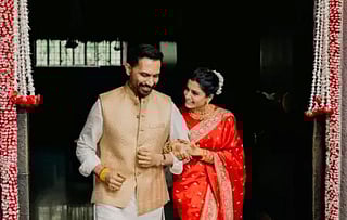 The couple shared pictures from their wedding on their social media handles.