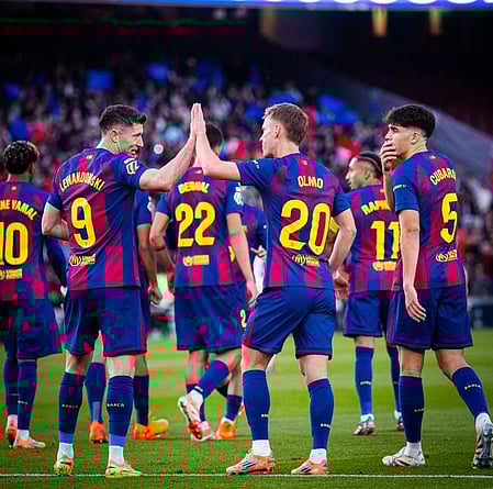 Barcelona host Atletico Madrid in a pivotal La Liga clash at the Camp Nou Stadium in Barcelona on Tuesday. Photo credit: FCB/X