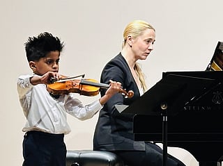 Dubai’s violin prodigy Kabir, 5, shines at UAE contest