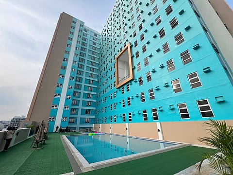 A new vertical housing project in the City of Manila for low-income families.