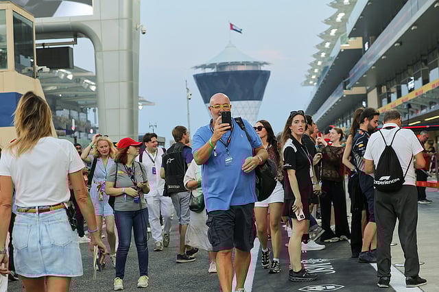 Fans at the Formula 1 Etihad Airways Abu Dhabi Grand Prix 2025.