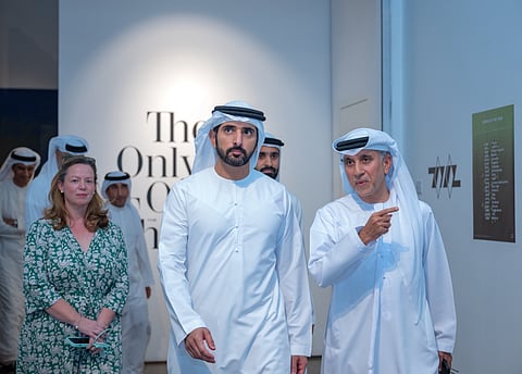 Sheikh Hamdan reviews new cultural projects, noting more than 90 galleries and creative spaces now active in Al Quoz.
