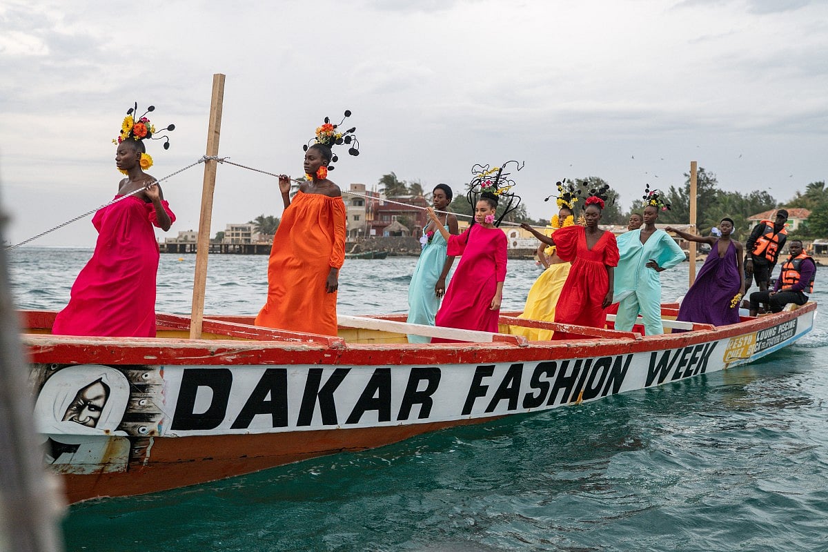 Fashion on boat in Dakar: A runway like no other