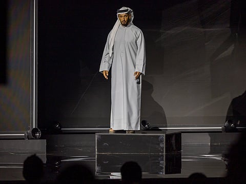 Abdulla bin Mohammed bin Butti Al Hamed, Chairman of BRIDGE, at the opening of the event.