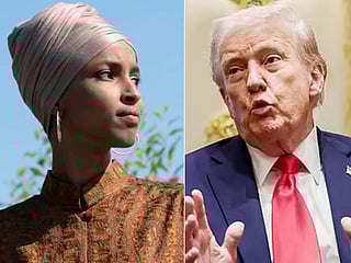 US President Donald Trump and Ilhan Omar, Minnesota’s most prominent Somali American and Democratic US Representative.