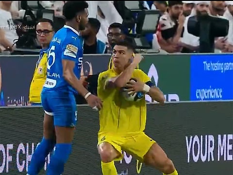 Ronaldo's red card incident against Al Bulayhi