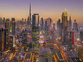 A general view of Dubai