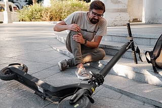 Find out who is liable and how insurance works in e-scooter and car accidents in the UAE, including fault, damages and compensation (Picture used for illustrative purposes).