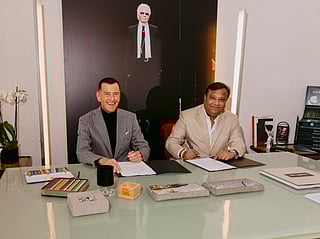 Pier Paolo Righi CEO of KARL LAGERFELD and Rahul Kumar Gupta, Chairman of AARK Developers