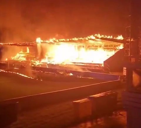 Teens destroyed famous football stadium stand in Finland
