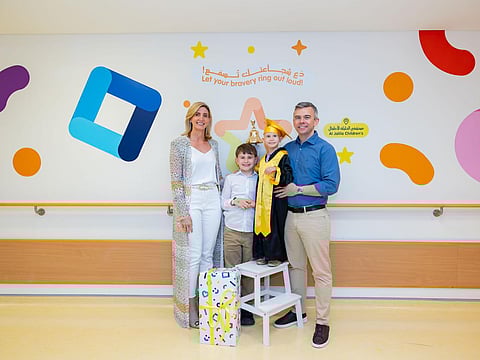 Al Jalila Children’s Hospital rings the Bell of Hope in celebration of five-year-old Alexis’s recovery from cancer
