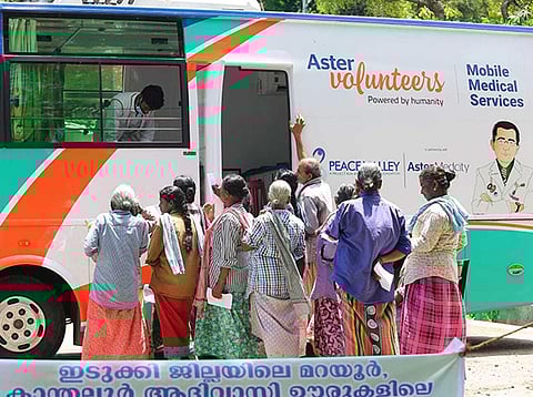 IoT-enabled Aster Volunteers Mobile Medical Services (AVMMS) units bring diagnostics, consultations, and care to remote regions.