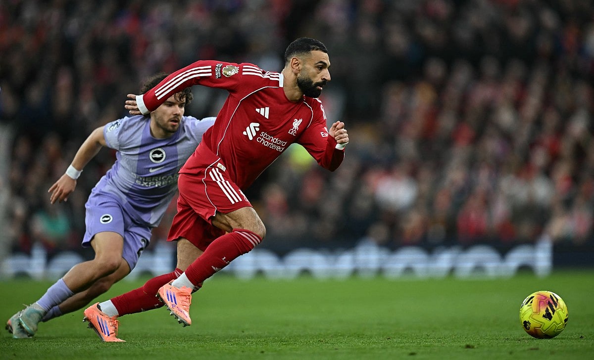 Liverpool's Egyptian striker #11 Mohamed Salah