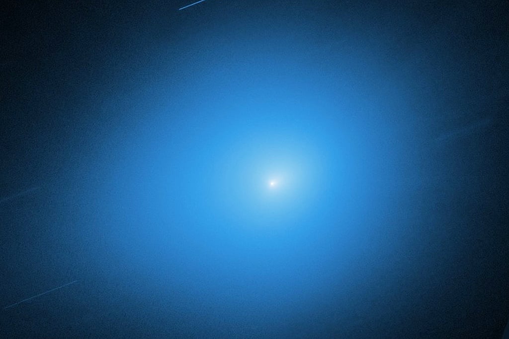 This image, provided by NASA, shows the interstellar comet 3I/Atlas captured by the Hubble Space Telescope on Nov. 30, 2025, about 178 million miles (286 million km) from Earth.