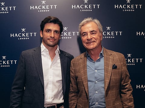 Campaign ambassadors Carlos Sainz, father and son
