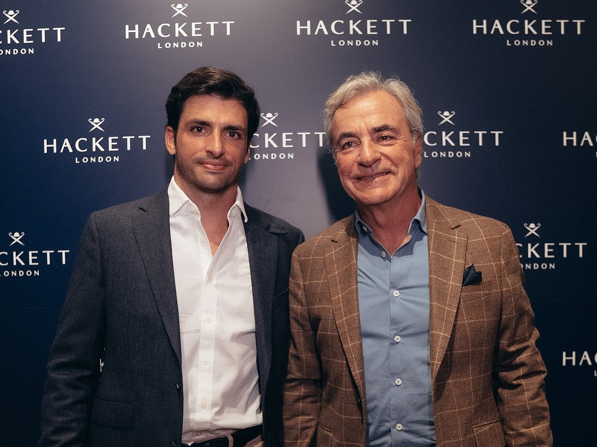 Campaign ambassadors Carlos Sainz, father and son