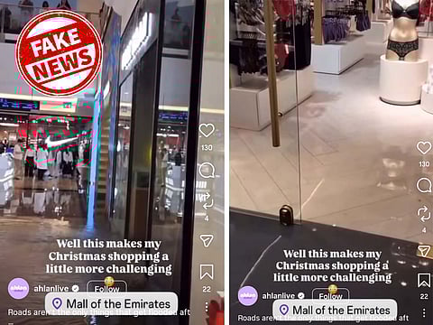 Mall of the Emirates has denied claims of flooding as old videos resurface on social media.