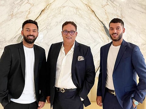 Harman Suri, Vice President at RMF Stone; Bobby J Suri, CEO, RMF Group; and Chirag Suri, CEO at Hills and Views Brokerage
