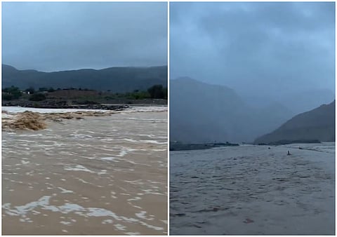 Flooded wadis in UAE caught on video amid heavy rain