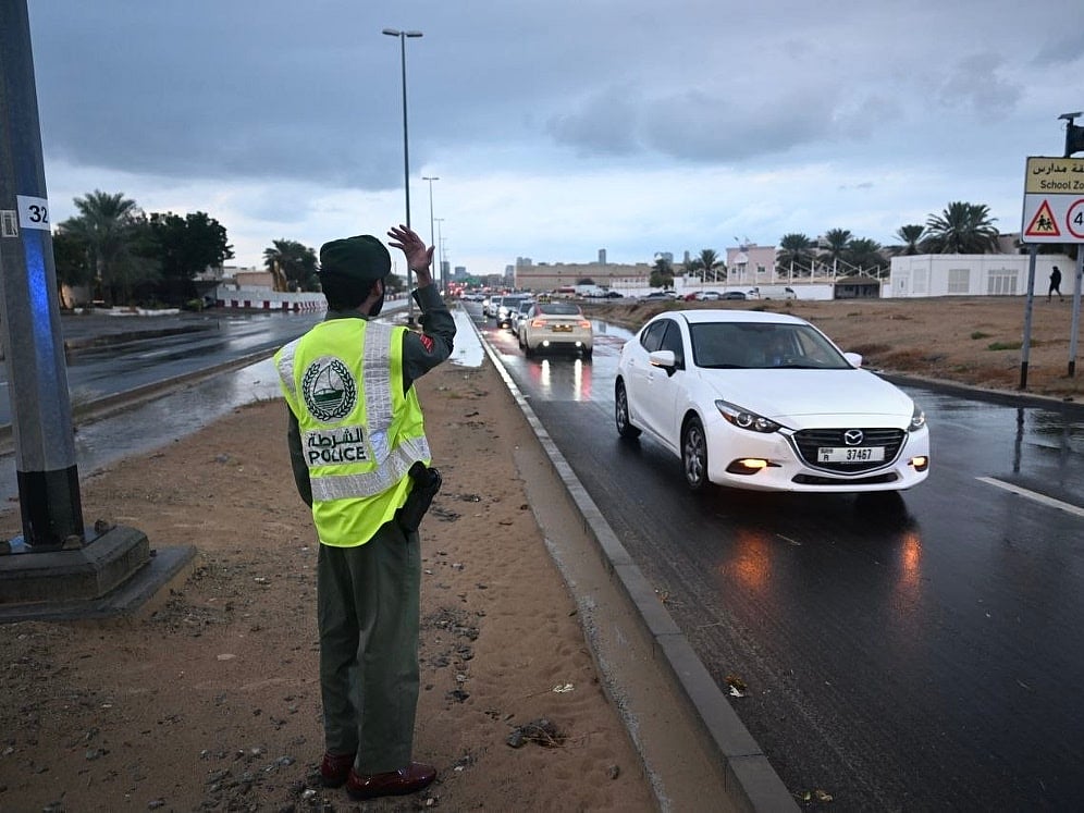 Dubai Police on 24/7 alert as rain floods streets