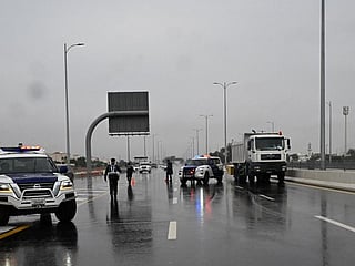 Traffic personnel exerted significant efforts to ensure the safety of motorists and all road users under such weather conditions