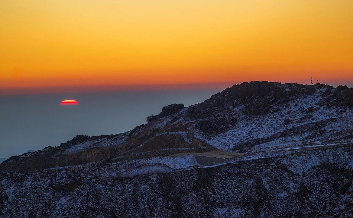 تساقط الثلوج في السعودية