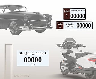 Sharjah Police unveils new plates for classic vehicles