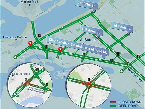 Partial Intersection Closures Announced on King Abdullah Bin Abdulaziz Al Saud Street in Abu Dhabi