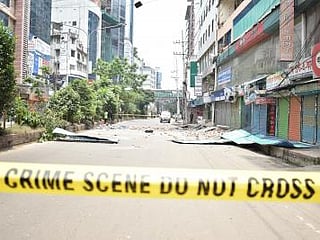 Soon after the blast, police cordoned off the area as fear and confusion spread among locals