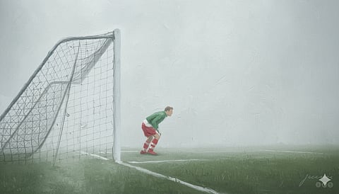 Sam Bartram, Charlton’s goalkeeper, stayed rooted to his position, staring into the dense fog, convinced his teammates were still battling at the other end