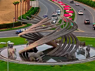 Vibrant artwork captures Dubai’s relentless evolution and commitment to innovation.