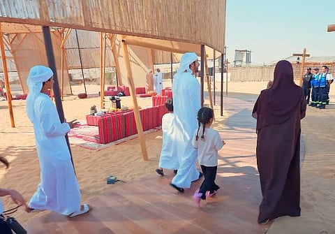Sheikh Hamdan shares family moments at Ghamran Camp