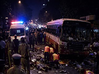The accident occurred around 10pm near Bhandup West railway station, when the bus allegedly lost control while being reversed at the endpoint of its route and rammed into people standing nearby.