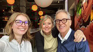 From left: Hannah, Petra and Reiner Kaltenbach