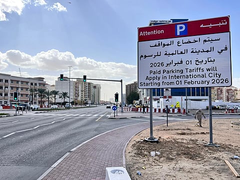 Paid parking from Dh2 to Dh25 in Dubai International City from February 2026