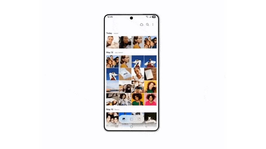 The app was demonstrating a new Privacy Display feature and used what appears to be the S26 Ultra as the example device.