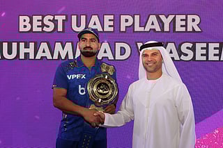 A proud moment: Waseem wins Best UAE Player award again