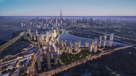 Meraas has unveiled an expanded residential masterplan for Dubai Design District, introducing canal-front homes, green spaces and walkable streets.
