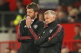 Ole Gunnar Solskjaer (right) and Michael Carrick