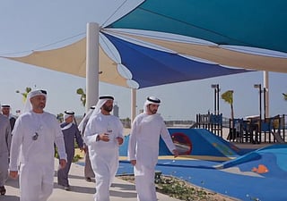Sheikh Hamdan reviews Jumeirah Beach 1—50% bigger now