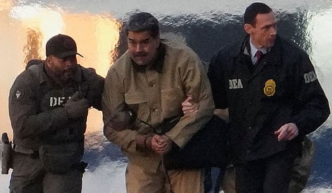 Maduro on Way to a courthouse in New York. Maduro pleaded not guilty, saying: “I am a decent man, the president of my country.